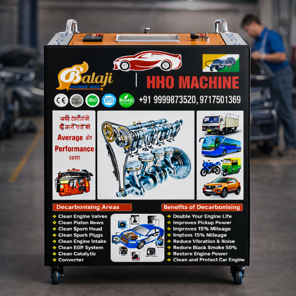 4000 CC Engine Decarbonizing Machine 1.5 Kva 